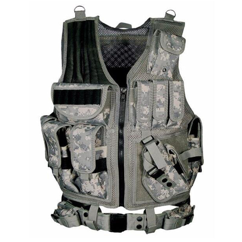 Tactical Military Combat Vest Molle Plate Carrier Airsoft Training Gear