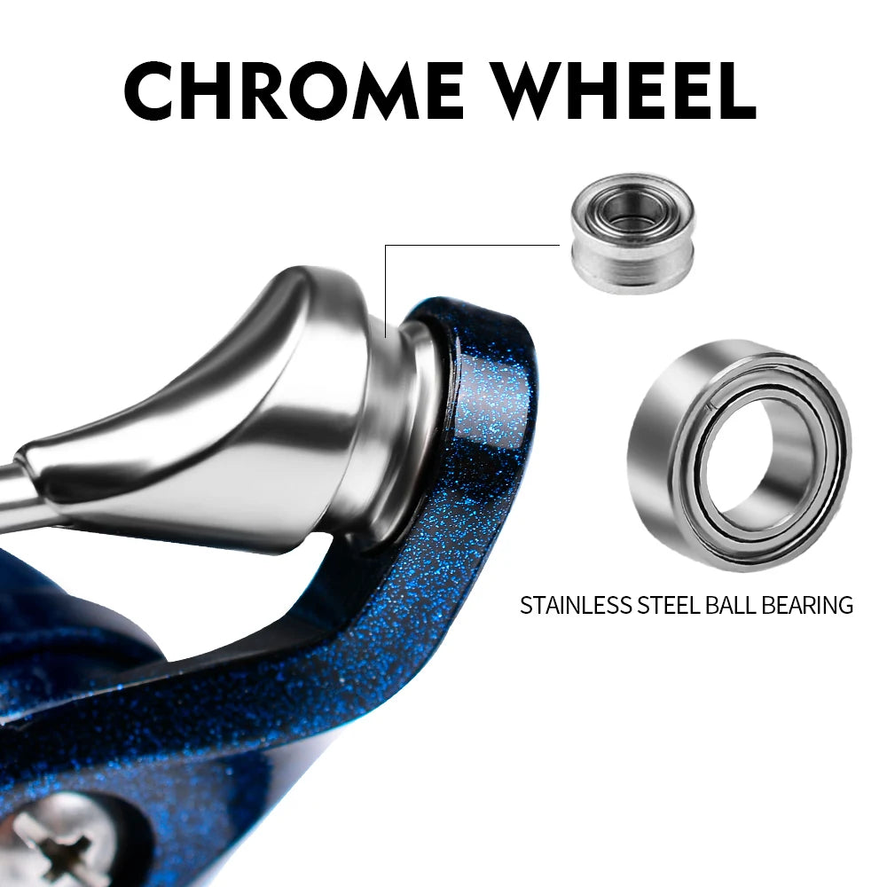 Metal Spinning Reel 5.2:1 Ratio Saltwater Boat Fishing Gear