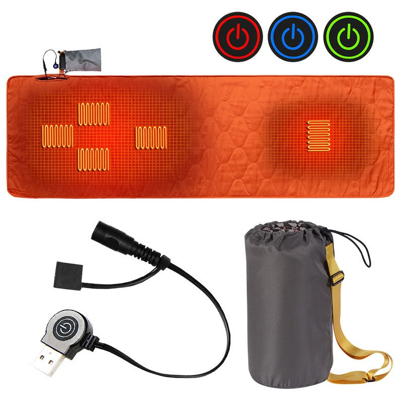 Smart Charging Heated Sleeping Pad Portable Outdoor Camping Thermal Mat