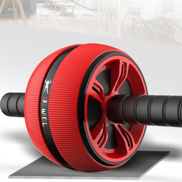 Silent TPR Ab Roller Wheel Core Trainer Home Gym Equipment