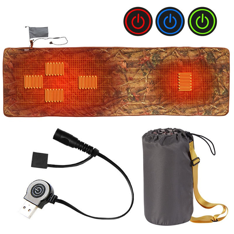 Smart Charging Heated Sleeping Pad Portable Outdoor Camping Thermal Mat