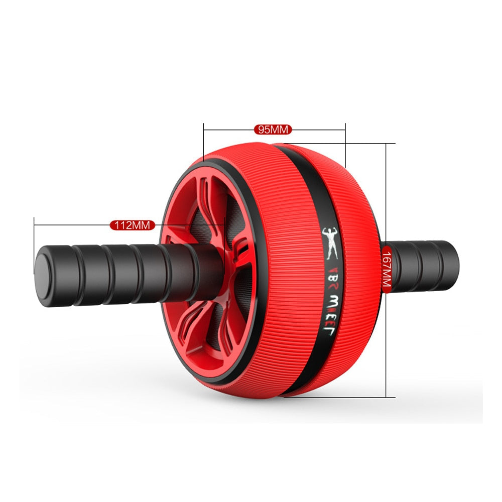 Silent TPR Ab Roller Wheel Core Trainer Home Gym Equipment