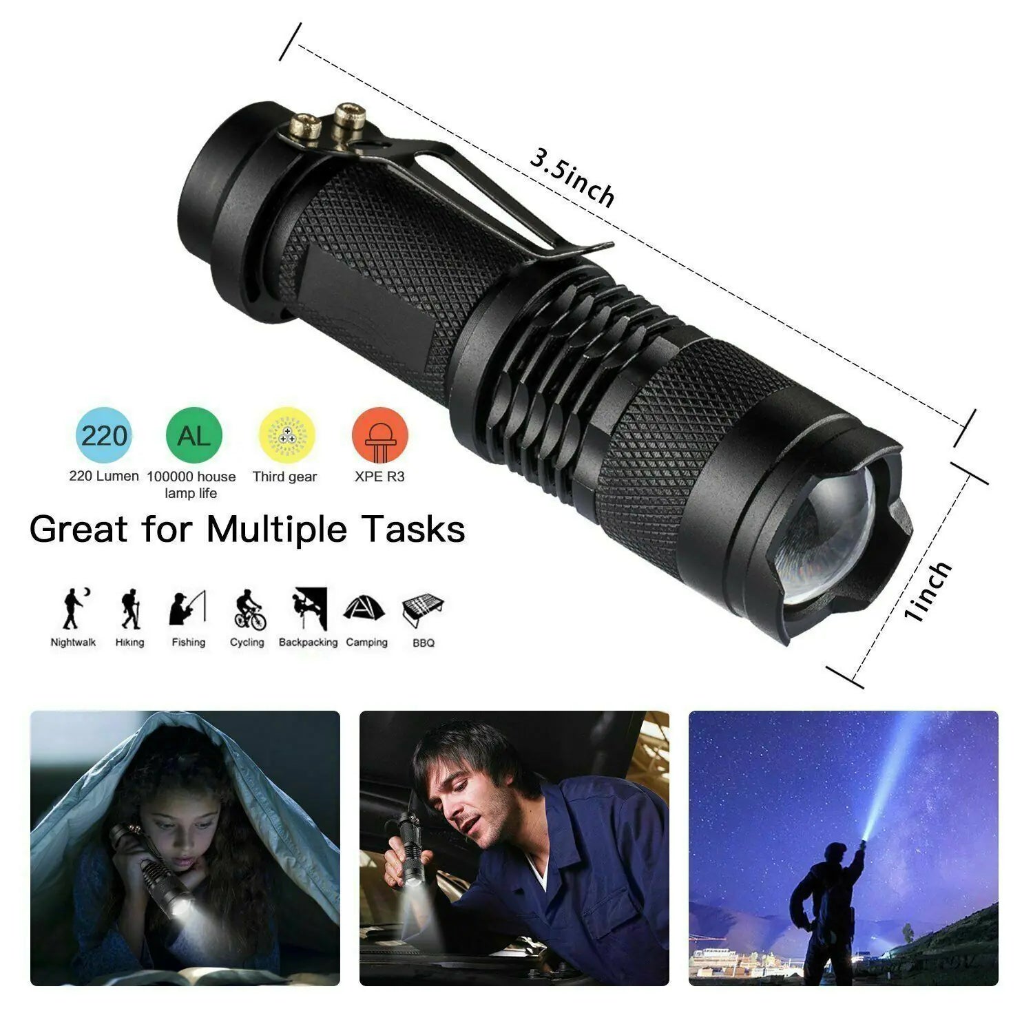 14 in 1 Outdoor Emergency Survival Safety Gear Kit Tactical EDC
