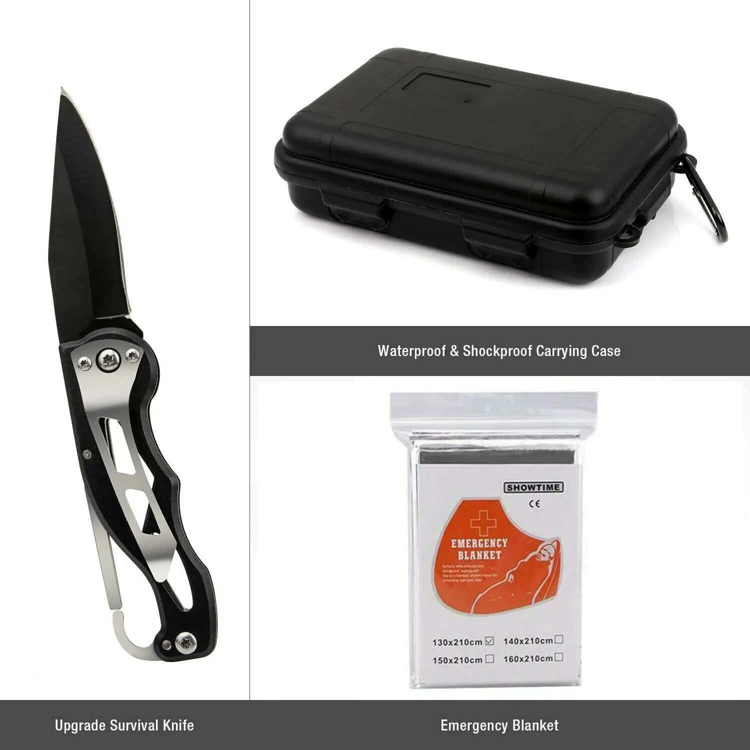 14 in 1 Outdoor Emergency Survival Safety Gear Kit Tactical EDC
