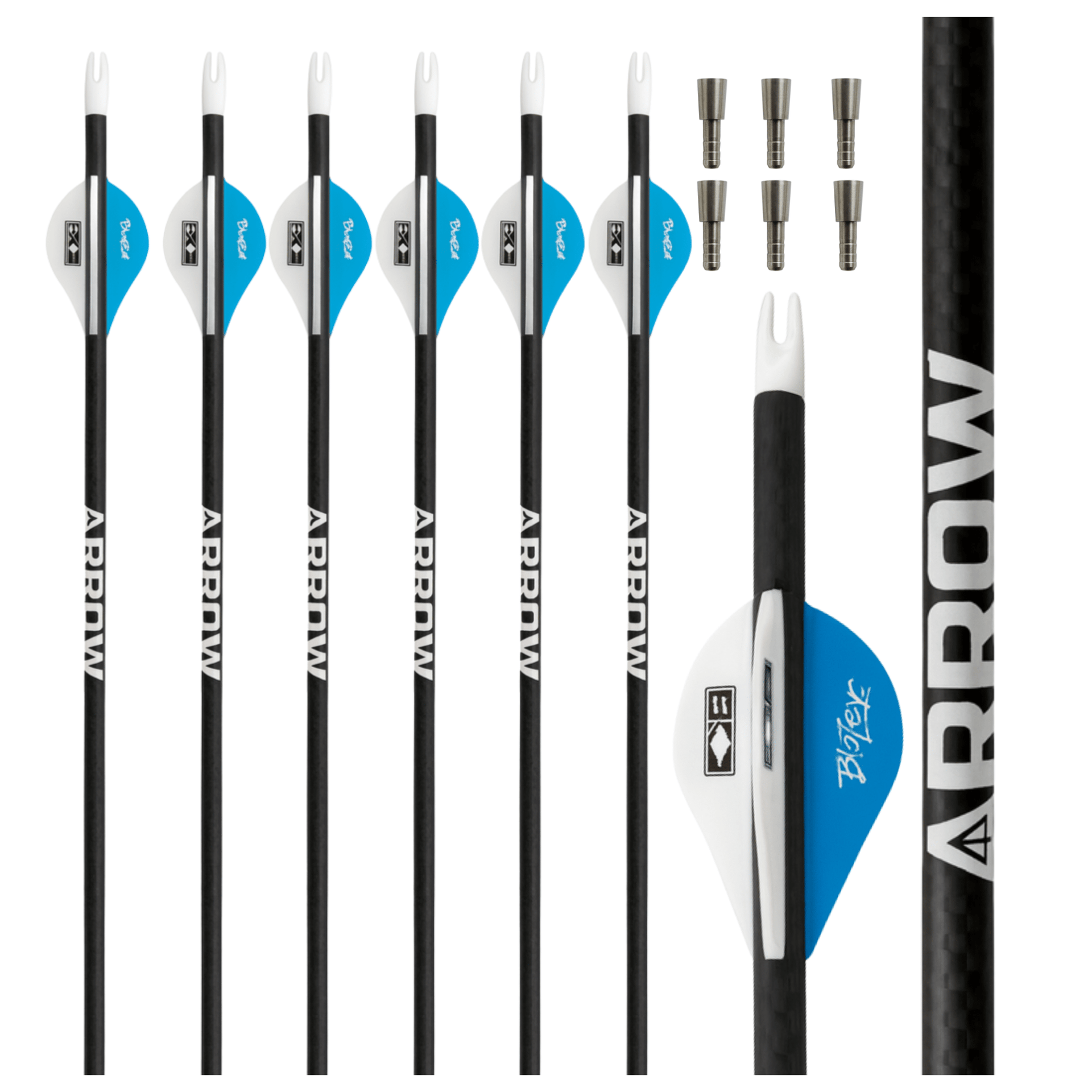 Fletched Hunting Arrows 5mm 204 Diameter Precision Archery